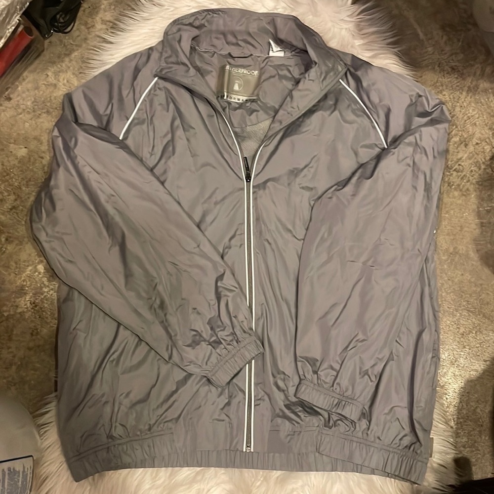 WEATHERPROOF Gray Rain Coat Jacket